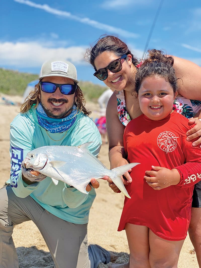 Plenty of pompano are still in the Space Coast surf for the taking.