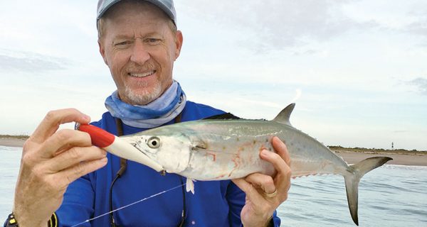 Spanish Mackerel are just one of a dozen species that are possible outside the port this month.