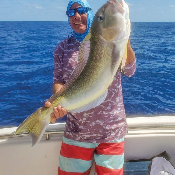 Paul Bird got this nice golden tilefish 30 miles off Cocoa Beach in 700 feet of water.