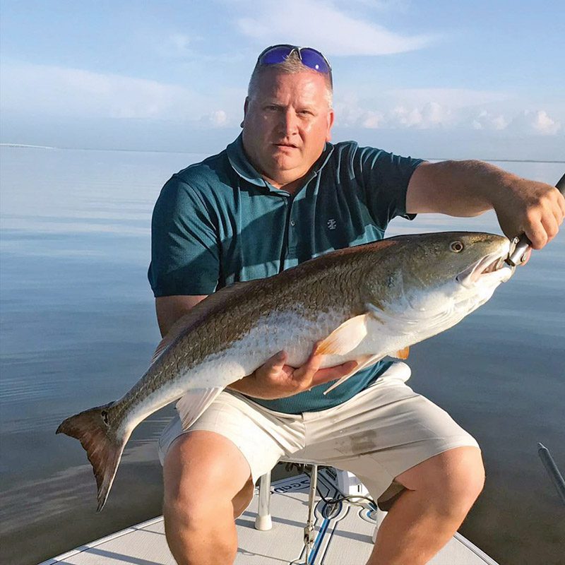 Bob’s trophy redfish.