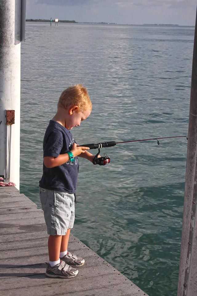 Finn Wright, student at the Learning Center at the Els Center of Excellence. PHOTO CREDIT: Anglers 4 Autism.