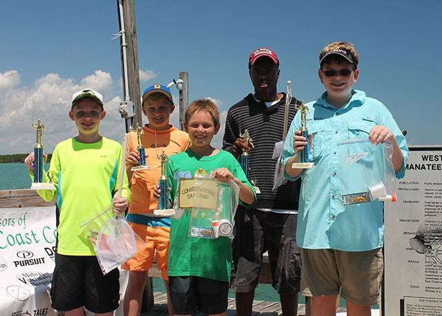 Group photo of April tournament winners . PHOTO CREDIT: Treasure Coast Casters.