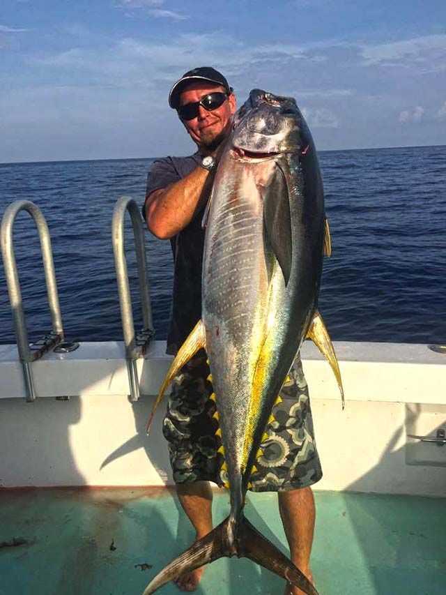 When fishing off Long Island in May, don't forget to bring the soy sauce and wasabi! Photo supplied by Capt. Luke Maillis.