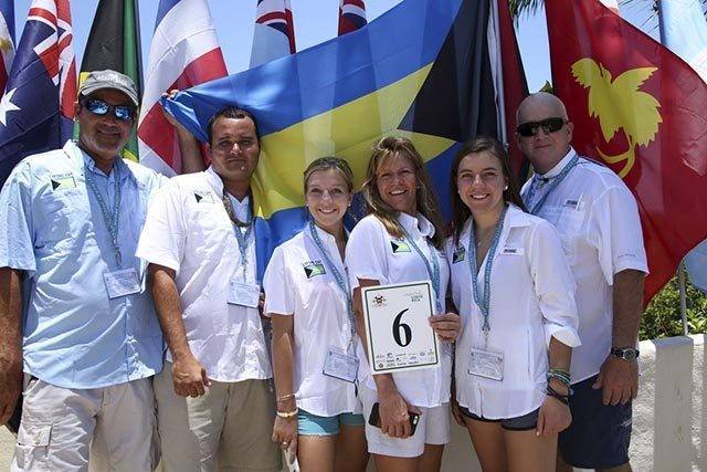 Several of the members of the Offshore World Championship Bahamas Team, which was comprised ofTeddy Pratt, Alex Cartwright, Elysia Doyle, Jonathan Doyle, Riley Doyle, Olivia Doyle, John Gelety, and Patrick Diamond. PHOTO CREDIT: Evelio Ramirez Morales.