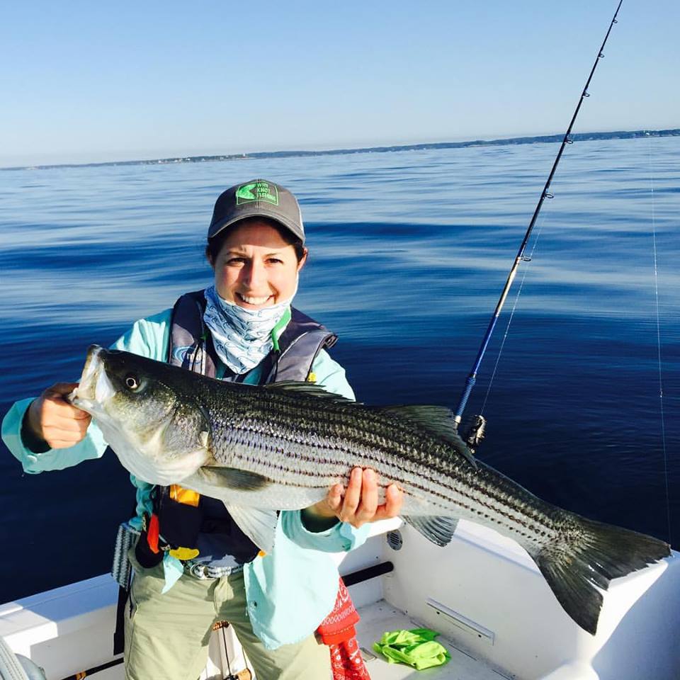 Alicia Rossman representing TeamWhyKnot with a Catch-Photo-Release of this nice bass!