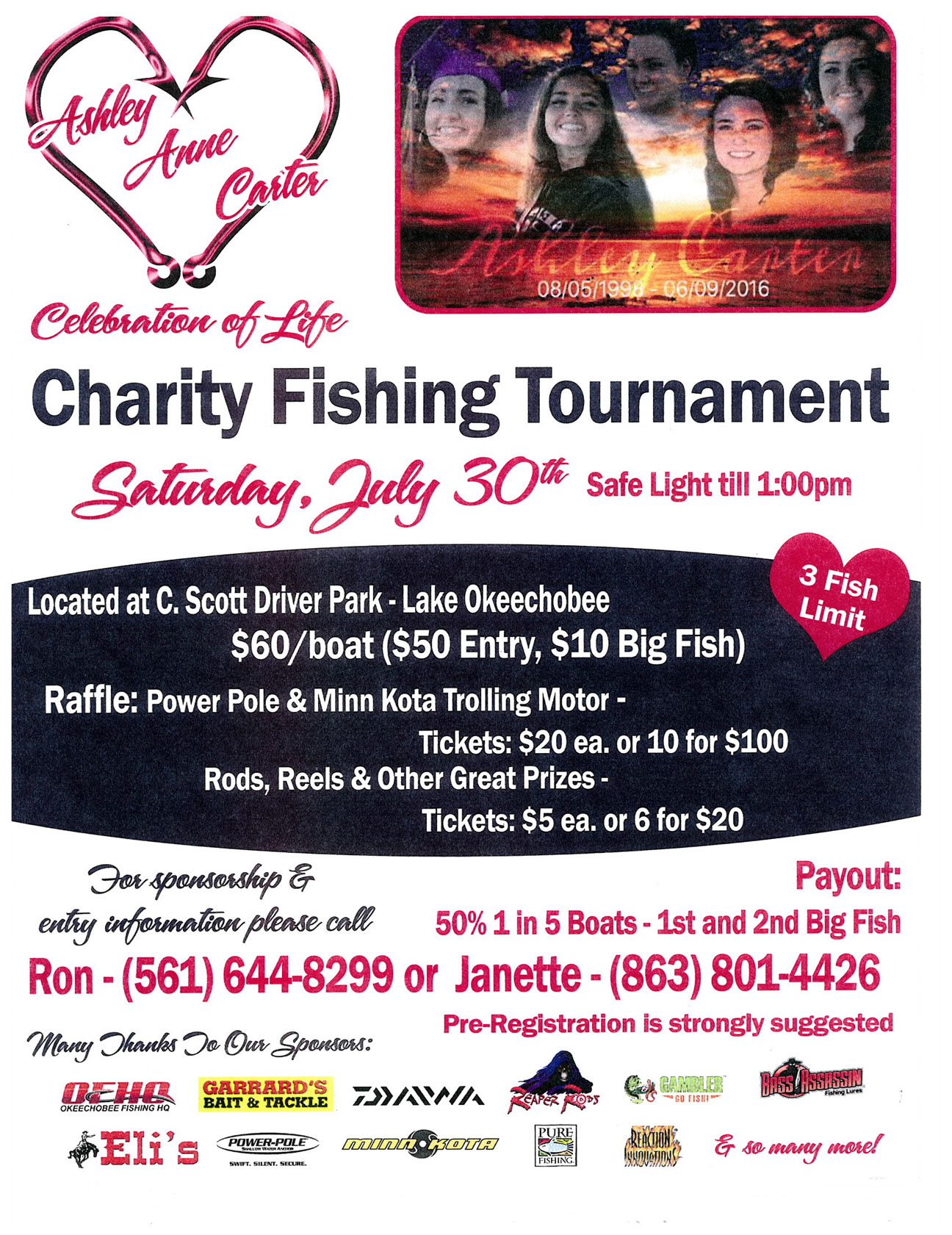 Ashley Carter Charity Fishing Tournament