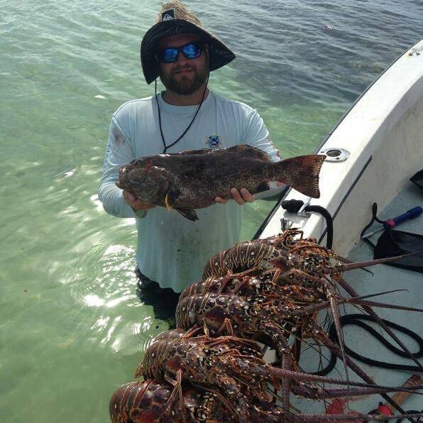 Lobster (crawfish) season opens Aug. 1. Photo courtesy of Capt. Travis Kelly.