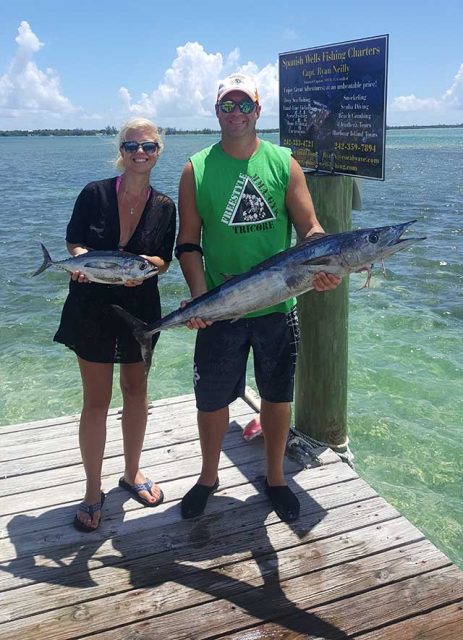 Kari and Steven Baureis with the catch of the day fishing with Capt. Ryan Neilly. PHOTO CREDIT: Capt. Ryan Neilly.