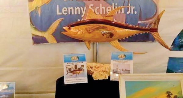 Top auction items included a carved tuna by woodcarver artist Randy Ard.