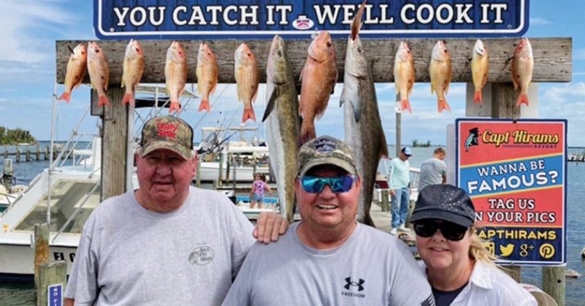Jay, Gary and Mary from Delplaine, Arkansas had a great day aboard Big Easy Charters.