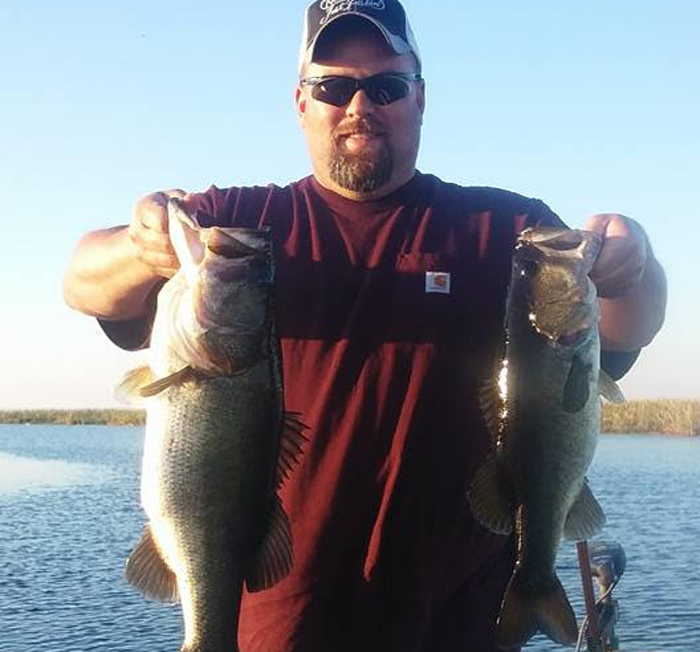 Chris Shaw with a 7lb 4 oz bass