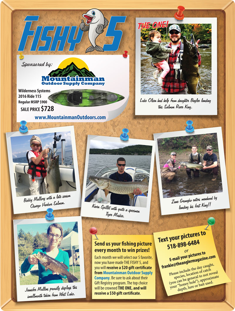 Upstate NY Angler Magazine Fishy 5