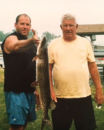 Frank Geremski and Dad fishing