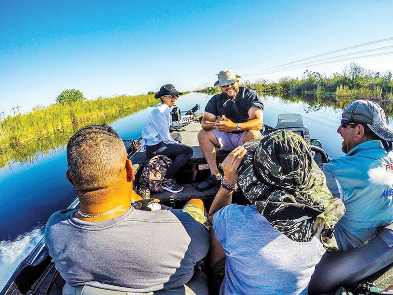 Capt. Neal Stark (right) doing some Glades fishing with America's Finest.