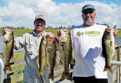 Mark Escobar and Greg Moule with a winning bag in the Bass n Fools tournament.