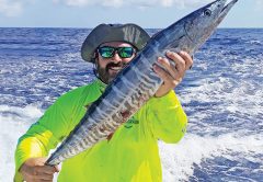 Aaron Taliercio with his first wahoo!