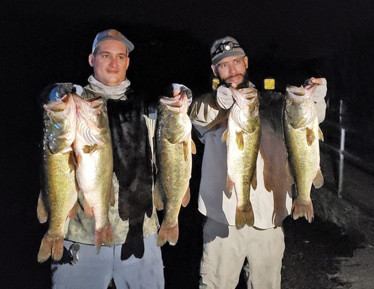 Fishing at night can produce quality fish.