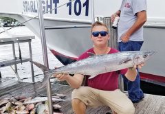 Kyle Pollock won the boat pool with this 12 pound kingfish.