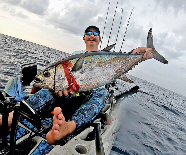 Eric Clark aka @elpescadoreric scored a nice blackfin tuna from his kayak.