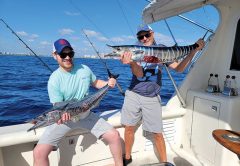 Nice pair of wahoo caught with Fishing Headquarters.
