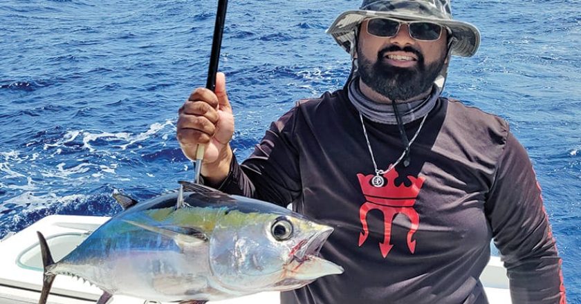 Tarang Patel caught this blackfin tuna while fishing with Capt. Will Howard.