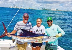 Nice sailfish caught on a New Lattitude sportfishing charter in Fort Lauderdale. Sailfish season is here. Are you ready?