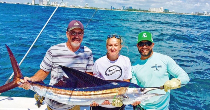 Nice sailfish caught on a New Lattitude sportfishing charter in Fort Lauderdale. Sailfish season is here. Are you ready?