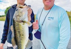 Capt. Johnny with a slob 9 pound bucketmouth.