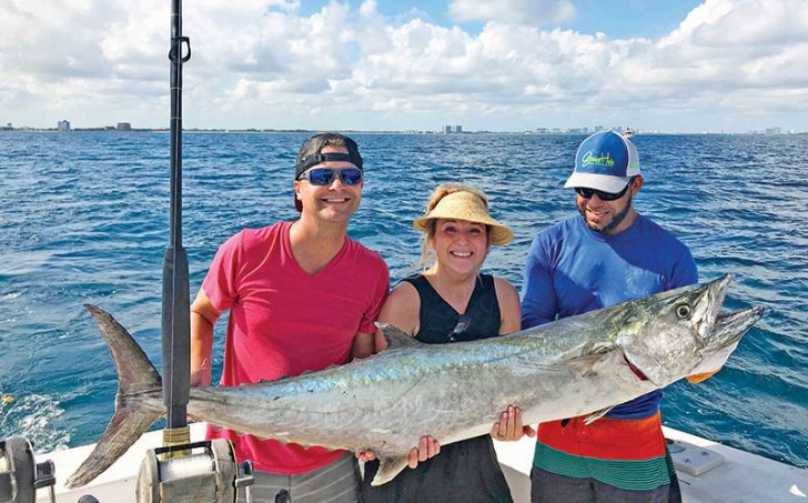 A huge kingfish caught with Fishing Headquarters.