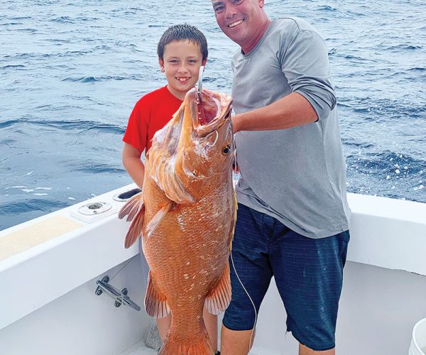 Big cubera snapper caught with Fishing Headquarters.