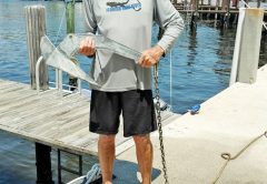 Capt. Chad & 22 lbs Lewmar anchor & 30' chain.