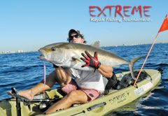 Joe Hector slayed this reef donkey with a vertical jig over a deep wreck.