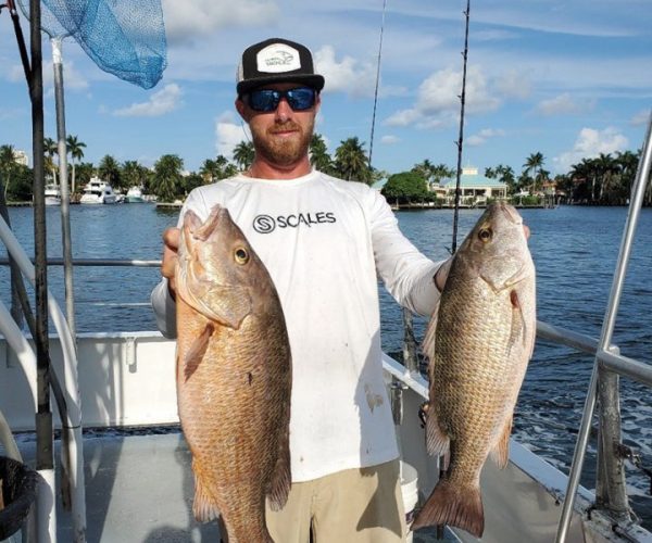 A solid day with Fishing Headquarters and twin mangrove snappers.