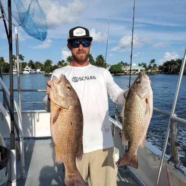 A solid day with Fishing Headquarters and twin mangrove snappers.