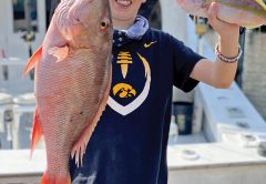 Big snapper and little snapper caught with Fishing Headquarters.