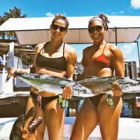 Shannon Snell and Mikela Aponte nabbed these kingfish while sporting PLBs from ACR Artex.