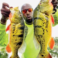 Marcus Good with a pair of nice peacock bass.