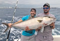 Slob amberjack caught on a charter trip with Fishing Headquarters.