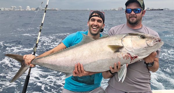 Slob amberjack caught on a charter trip with Fishing Headquarters.