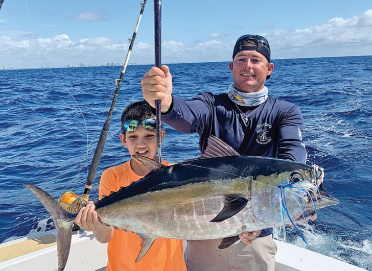 Nice blackfin tuna caught with Fishing Headquarters.