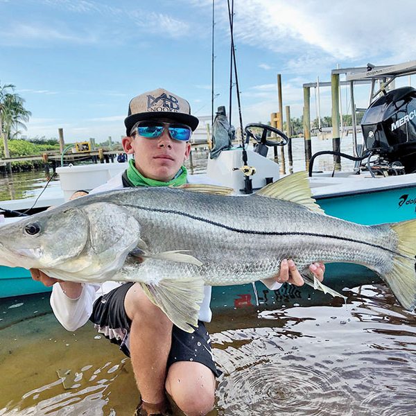 Mateo Burrell aka @mb_snookin with a slob of a snook.