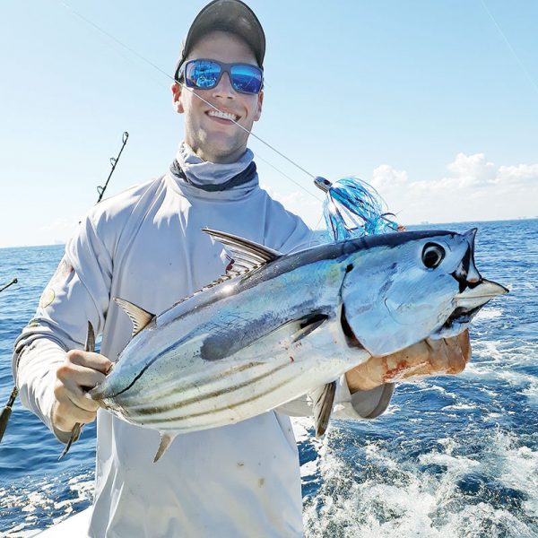 Josh Patrick caught his first ever skipjack on a SeaUsmile lure.