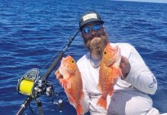Big Mike Inman found some blackbelly rosefish off Deerfield Beach.
