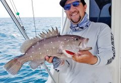 Loyal reader Chris Pascual caught his first snowy grouper off Fort Lauderdale.