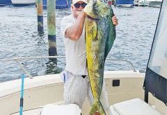 Richard Russell caught this 36 pound slammer in 450 feet off Sunrise Blvd. on a live ballyhoo.