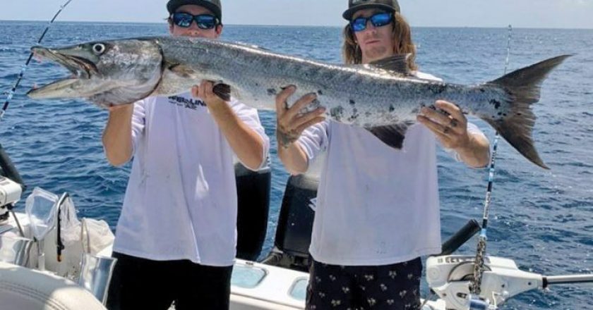 This slob of a barracuda crashed team Reel Line’s party during a recent tournament.