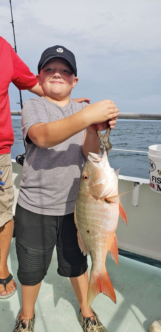 These youngsters caught these nice mutton snappers aboard the Catch My Drift. Great job boys!