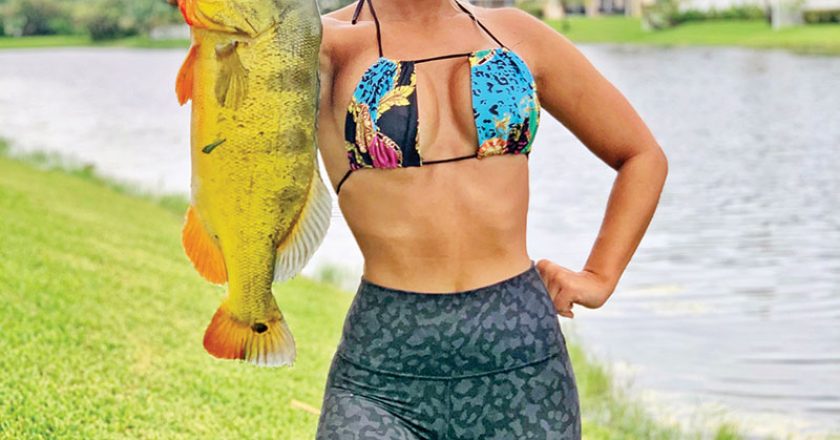Michelle Dalton aka @bombchelle_fishing knows how to slay the peacocks!