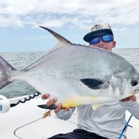 Mateo Burrell aka @mb_snookin scored a solid permit on a live shrimp.