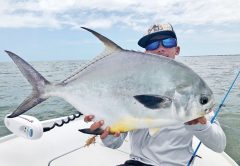 Mateo Burrell aka @mb_snookin scored a solid permit on a live shrimp.